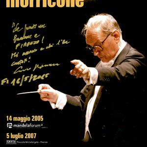 Manifesto autografato dal Maestro Morricone 